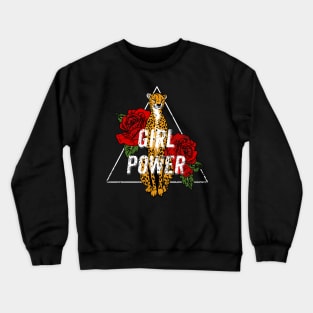 Girl Power - Cheetah Crewneck Sweatshirt
